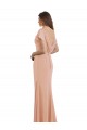 Online Cap Sleeves Long Chiffon Bridesmaid Dress / Prom Dress with Low V-Back UK