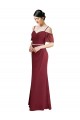 Online Draped Cold Shoulder Long Chiffon Bridesmaid Dress with Spaghetti Straps UK