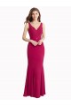 Online V-Neck Mermaid Chiffon Bridesmaid Dress / Prom Dress with V-Back and Belt UK