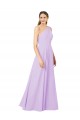 Online Grecian Inspired Simple One Shoulder Chiffon Formal Bridesmaid Dress with Ruching UK