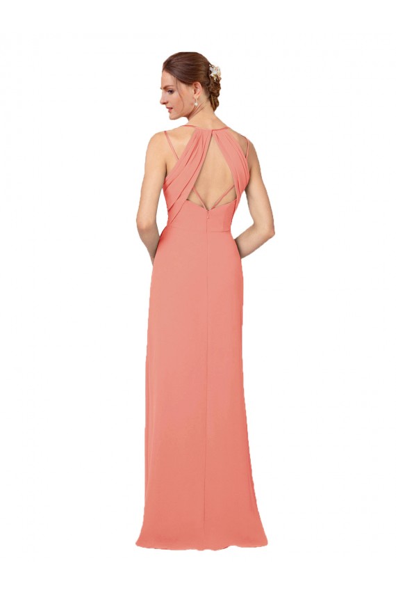 Online Flirty Chiffon Bridesmaid Dress with Modern Back Detail UK