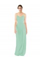Online Classic Long Chiffon Bridesmaid Dress with V-Neck UK