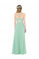 Online Classic Long Chiffon Bridesmaid Dress with V-Neck UK