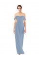 Online Sweetheart Neckline Chiffon Off-the-Shoulder Bridesmaid Dress UK