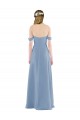Online Sweetheart Neckline Chiffon Off-the-Shoulder Bridesmaid Dress UK