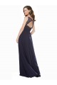 Online Elegant Chiffon Bridesmaid Dress with V-Neck Lace Bodice UK