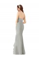 Online Strapless Chiffon Bridesmaids Dress with Sweetheart Neckline UK