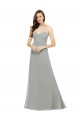 Online Chiffon Bridesmaid Dress with Sweetheart Neckline and Adjustable Straps UK
