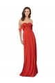 Online Chiffon A-Line Bridesmaid Dress with Ruched Bodice UK