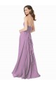 Online High Halter Chiffon Bridesmaid Dress with Ruffle Details Back UK