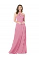 Online Chiffon Bridesmaid Dress / Prom Dress with Keyhole Front UK