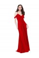 Online Cold Shoulder Chiffon Bridesmaid Dress UK