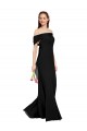 Online Fit and Flare Long Chiffon Bridesmaid Dress / Prom Dress with Sash and Open Back UK