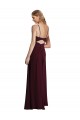 Online Long Chiffon Bridesmaid Dress with Sweetheart Neckline UK