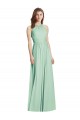 Online Cutout Open Back Shirred Halter Maxi Bridesmaid Dress UK