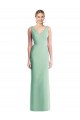 Online Sleeveless Tie Back Chiffon Trumpet Chiffon Bridesmaid Dress UK