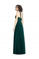 Online Draped Halter Neck Long Chiffon Bridesmaid Dress with Low Back UK