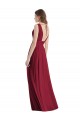 Online Plunge Deep V-Neckline Low Back Chiffon Bridesmaid Ress UK