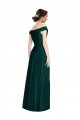 Online Full length Off the Shoulder Chiffon Bridesmaid Dress UK