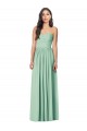 Online Draped Sweetheart Strapless Long Chiffon Bridesmaid Dress UK