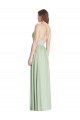 Online Criss Cross Strap Backless Maxi Long Chiffon Bridesmaid Dress UK