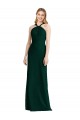 Online Sleek Full-Length Twist Halter Chiffon Bridesmaid Dress UK