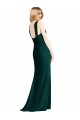 Online Sleek Full-Length Twist Halter Chiffon Bridesmaid Dress UK