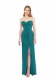 Online Sweetheart Neckline Lux Chiffon Bridesmaid Dress with Side Slit UK