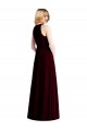 Online Sleeveless Halter Chiffon Maxi Bridesmaid Dress UK