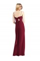 Online Tie-Back Cutout Trumpet Chiffon Bridesmaid Dress with Front Slit UK