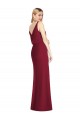 Online Blouson Bodice Chiffon Bridesmaid Dress with Front Slit UK