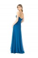 Online Simple Sweetheart Chiffon Bridesmaid Dress with Cascading Overlay UK