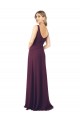 Online Long Chiffon Bridesmaid Dress with Front Bow UK