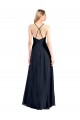 Online Plunging V-Neckline Halter Chiffon Wrap Bridesmaid Dress / Prom Dress with High Slit UK