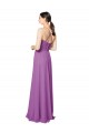 Online Braided Straps Cross Back Sweetheart Chiffon Bridesmaid Dress UK