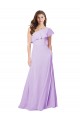 Online Draped One Shoulder Long Chiffon Bridesmaid Dress  UK