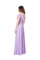 Online Draped One Shoulder Long Chiffon Bridesmaid Dress  UK