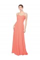 Online Empire Waist Spaghetti Straps Sweetheart Chiffon Bridesmaid Dress UK