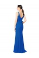 Online Low Back Sleeveless Chiffon Bridesmaid Dress with Side Slit UK