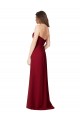 Online Draped Sweetheart Long Grecian Inspired Chiffon Bridesmaid Dress UK