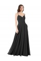 Online Cowl Back Spaghetti Straps Long Chiffon Bridesmaid Dress  UK
