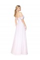 Online Off the Shoulder Long Full Length Chiffon Bridesmaid Dress / Formal Prom Dress UK