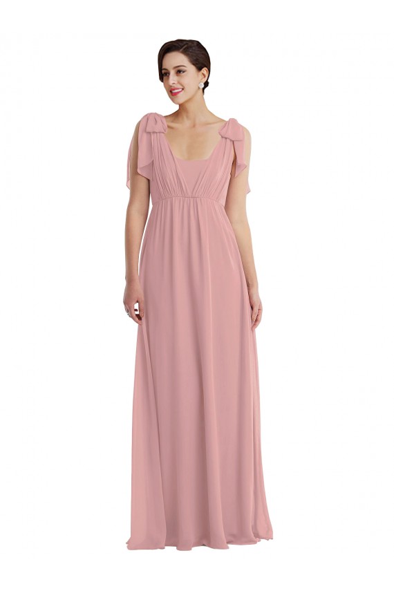 Online Empire Waist Long Halter Maxi Bridesmaid Dress UK