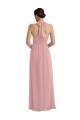 Online Empire Waist Long Halter Maxi Bridesmaid Dress UK