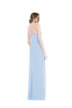 Online Strapless Sweetheart Maxi Bridesmaid Dress with Pleated Front Slit UK