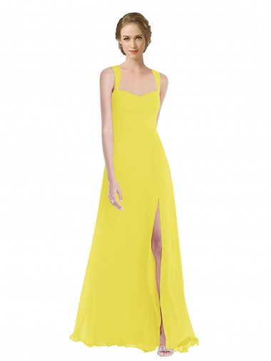 Online Wide Strap Sweetheart Maxi Bridesmaid Dress UK