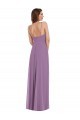 Online Wrap Bodice Maxi Bridesmaid Dress with Front Slit UK