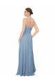 Online Draped Sweetheart Chiffon Bridesmaid Dress with Front Slit UK
