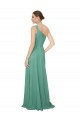 Online One Shoulder Asymmetric Chiffon Bridesmaid Dress with Pockets UK