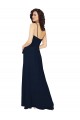 Online Ruffled Skirt Low Back Long Chiffon Bridesmaid Dress UK